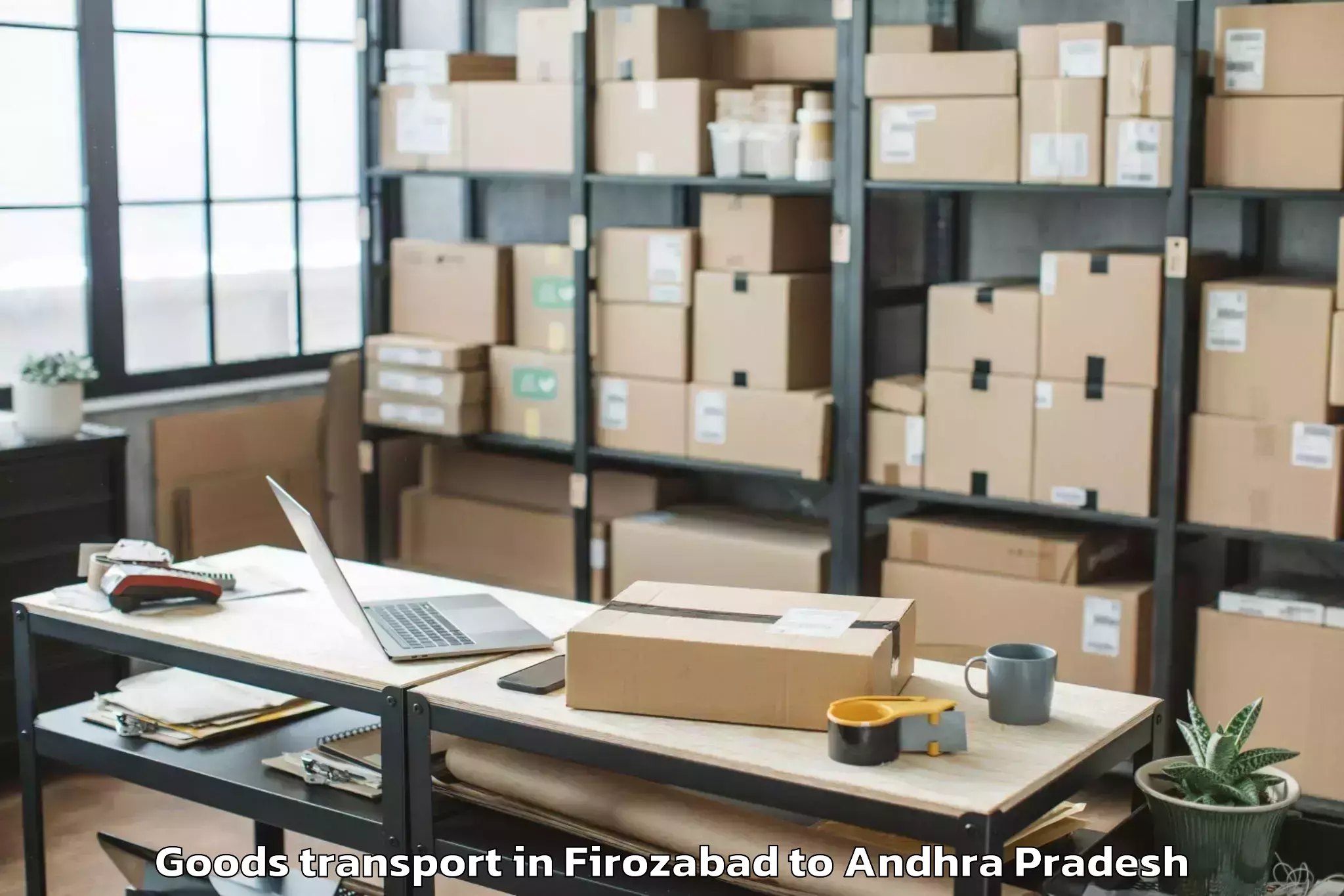 Affordable Firozabad to Atchampet Goods Transport